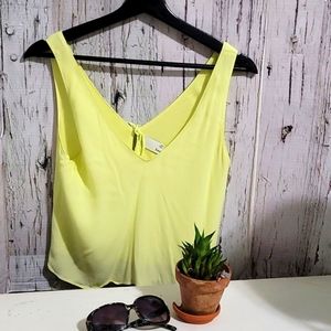 Aritzia Wilfred Free Kempner Blouse Canary Yellow XXS